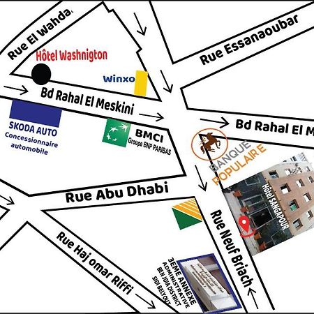 Singapour Maroc Hotel Casablanca Exterior foto